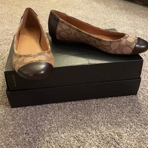 Coach flats size 7 Brown